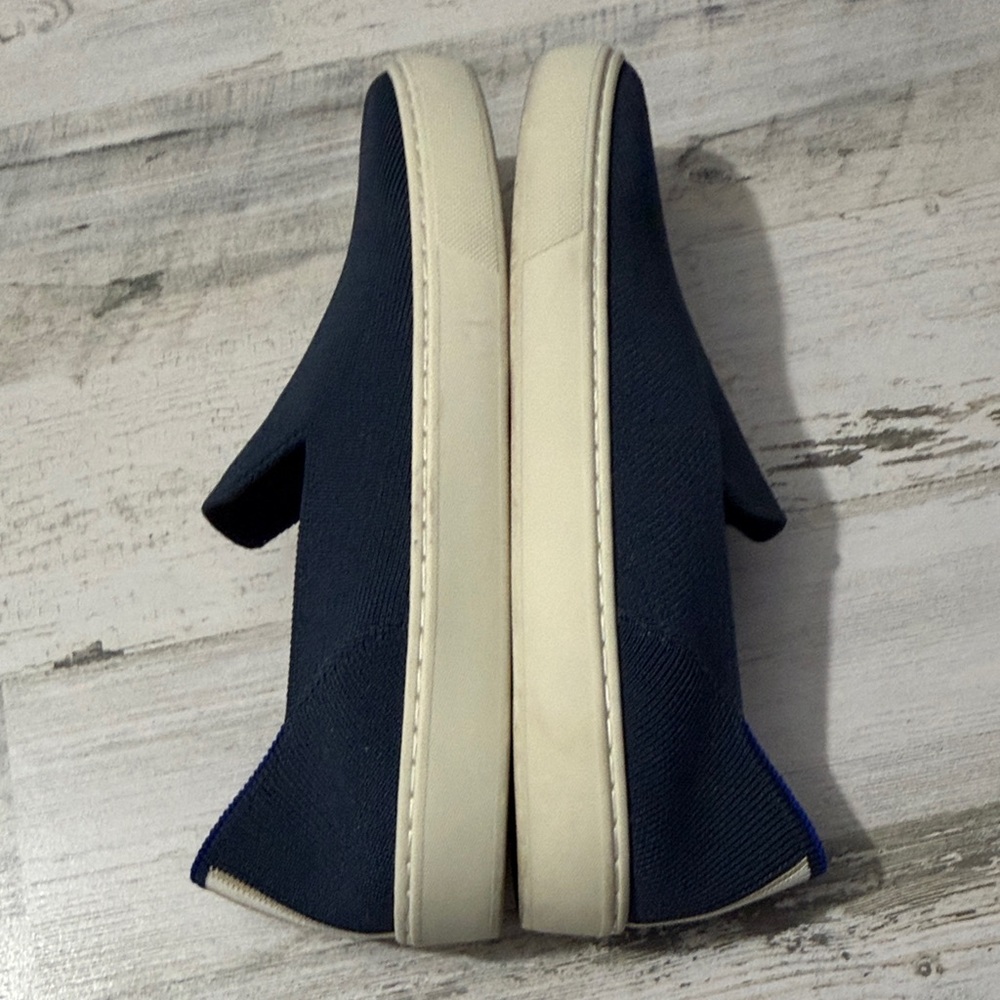Rothy's The Original Navy Blue Women's Slip-On Sneakers - Picture 8 of 12